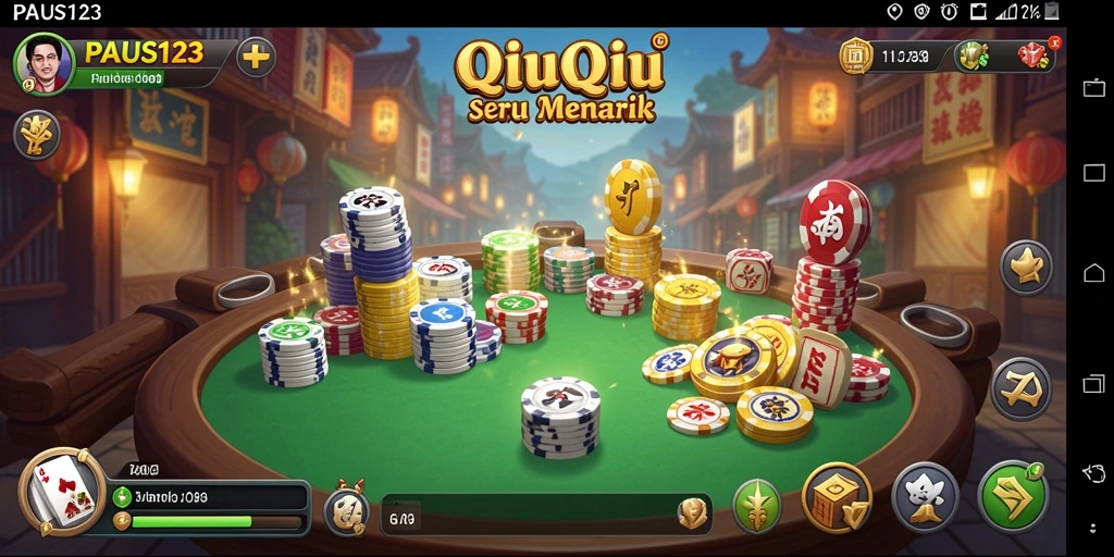 Tampilan gameplay QiuQiu yang seru dan dinamis di PAUS123.